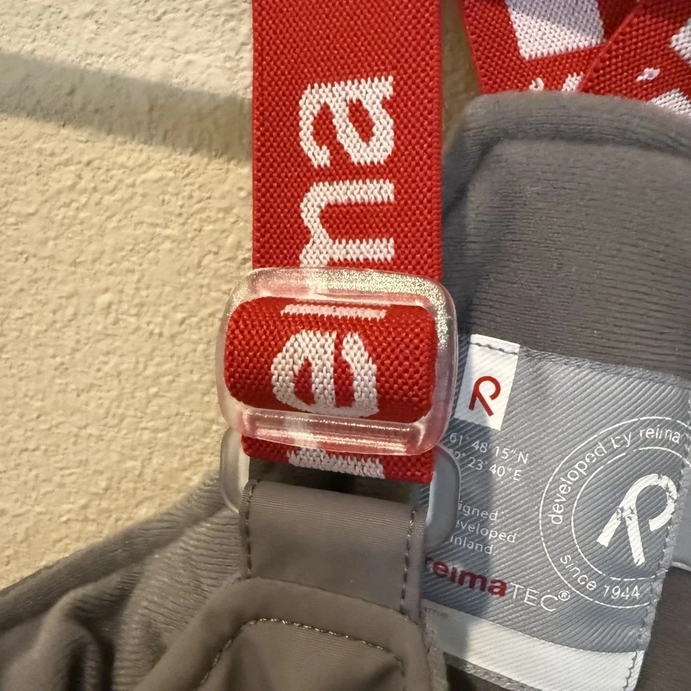 Reima Tec Kids Snow Bib Size 86 US 18-24 Mos Adjustable Sledding Winter Skiing